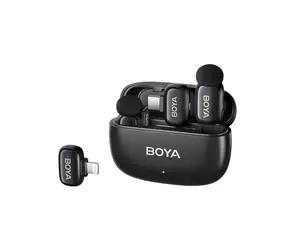 Boya mini 2-01 čierna / Klopový mikrofón / Bezdrôtový / 2.4 GHz / USB-C