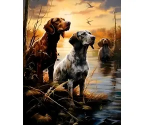 Norimpex Diamantové maľovanie Mokrade / 30x40 cm