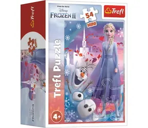 Trefl Puzzle Ľadové kráľovstvo II: Elsa a Olaf / 54 dielikov / 20 x 13 cm