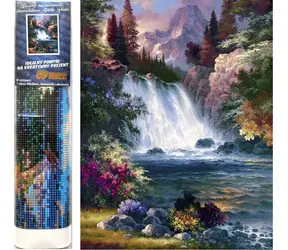 Norimpex Diamantové maľovanie Vodopád / 30x40 cm