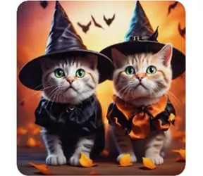 Norimpex Diamantové maľovanie Mačacie Halloween / 30x40 cm