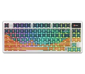 MSI FORGE GK600 TKL Mars / Bezdrôtová herná klávesnica / mechanická / 2,4 GHz / BT / RGB / USB-C / CZ+SK layout
