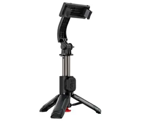 Acefast E42 čierna / Selfie držiak so statívom / Bluetooth diaľková spúšť / 63 cm