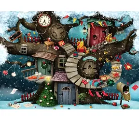 MAGNOLIA Puzzle Vianoce v lese / 1000 dielikov / 68 x 48 cm