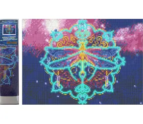 Norimpex Diamantové maľovanie Vážka svietiaca v tme / 30x40 cm