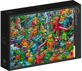 GRAFIKA Puzzle Art Collection: Robotopia / 1000 dielikov / 69 × 47,8 cm