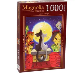 MAGNOLIA Puzzle Mačky na streche / 1000 dielikov / 48 x 68 cm