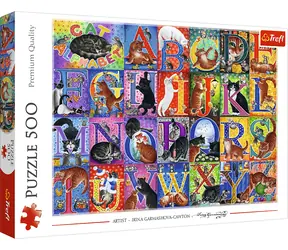 Trefl Puzzle Mačacia abeceda