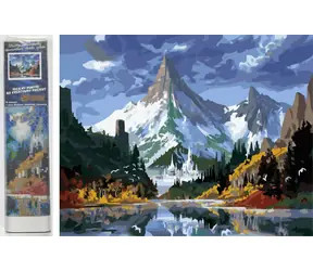 Norimpex Diamantové maľovanie Ľadový zámok v horách / 30x40 cm