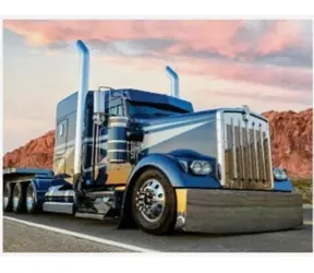 Norimpex Diamantové maľovanie Modrý truck / 30x40 cm