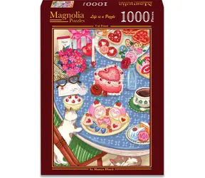MAGNOLIA Puzzle Mačacia hostina / 1000 dielikov / 68 x 48 cm