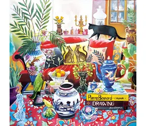 MAGNOLIA Puzzle Mačacia prechádzka / 1023 dielikov / 60 x 60 cm
