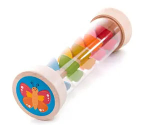 Bigjigs TOYS Dažďová palica Záhrada / od 0+ rokov / drevo, plast