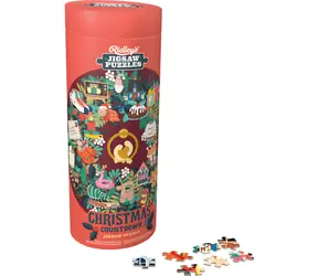Ridley's Games Okrúhle puzzle Odpočítavanie do Vianoc / 1000 dielikov / priemer 68 cm