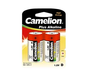 Camelion PLUS Alkaline D (LR20) / Batéria / Alkalická / 1,5 V / 2 ks