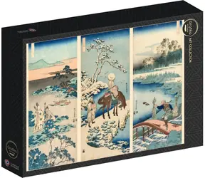 GRAFIKA Puzzle Hokusaiovo umenie / 1000 dielikov / 69 × 47,8 cm