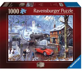 Ravensburger Puzzle Železničný prejazd / 1000 dielikov / 70 x 50 cm