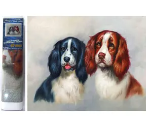Norimpex Diamantové maľovanie Chlpatá dvojka / 30x40 cm