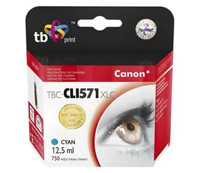 TB Kompatibilný cartridge CLI-571XL pre tlačiarne Canon tyrkysová / Atramentová náplň / 645 strán / 12,5 ml