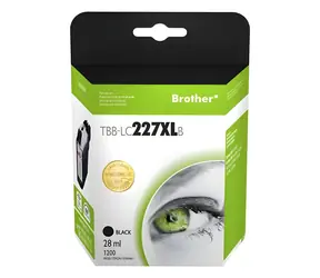 TB Kompatibilný cartridge LC227XL pre tlačiarne Brother čierna / Atramentová náplň / 1200 strán / 28 ml
