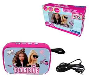 LEXIBOOK Bluetooth reproduktor Barbie s látkovým povrchom / TWS párovanie / Slot na pamäťovú kartu