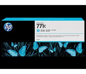 HP 771C svetlo azúrová / Atramentová kazeta / pre DesignJet Z6200/Z6610/Z6810 Photo / 775 ml