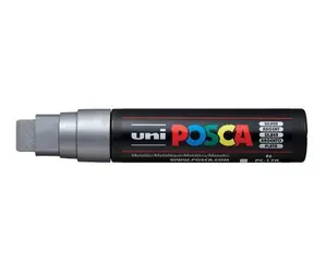 POSCA PC-17K strieborná / Akrylový popisovač / Extra široký hrot 1,5 cm / Na vodnej báze