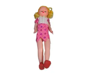 Bábika spievajúca retro 35 cm / Bábika / žmurkacia, možno česať / od 3 rokov