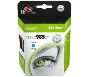 TB kompatibilná atramentová kazeta Brother LC-985C azúrová / Atramentová kazeta / 1200 strán / 19 ml