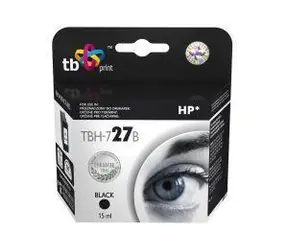 TB kompatibilná atramentová kazeta HP č.27 (C8727AE) čierna / Atramentová kazeta / 500 strán / 15 ml