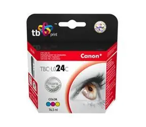 TB kompatibilná atramentová kazeta pre Canon BCI-24C / Atramentová kazeta / farebná / 16,5 ml / 224 strán