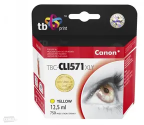 TB Kompatibilný cartridge CLI-571XL pre tlačiarne Canon žltá / Atramentová náplň / 645 strán / 12,5 ml