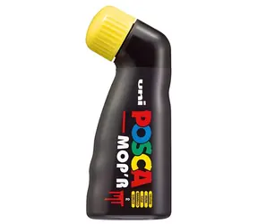 POSCA PCM-22 žltá / Popisovač / Vodou riediteľný / Okrúhly hrot 3-19 mm / Svetlostály