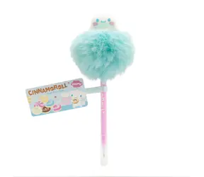 BLUESKY Guľôčkové pero Cinnamoroll PomPom / Sanrio / chlpatý pompom / čierna náplň