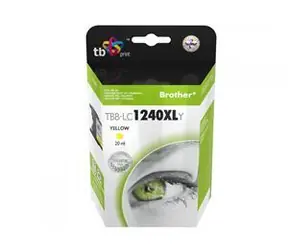 TB LC1240Y žltá / Atramentová kazeta / kompatibilná s Brother / 820 strán / 20 ml