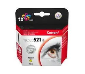 TB CLI-521Y žltá / Atramentová kazeta / kompatibilná s Canon Pixma / 510 strán / 10 ml