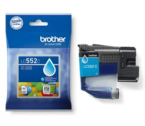 Brother LC-552C azurová