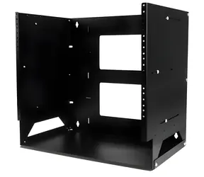 StarTech Nástenný regál 8U čierny / Nástenný regál / 19" / nosnosť 34 kg / oceľ