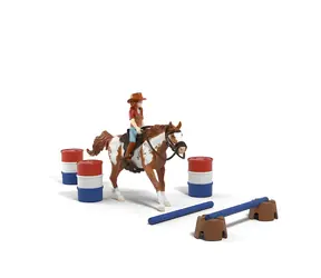 Schleich Herný set Hannah s koňom a prekážkami / Plast / od 5 do 12 rokov