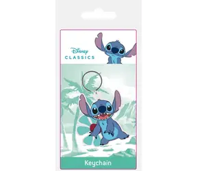 ALLTOYS Prívesok na kľúče Stitch / Guma / Kovové očko na zavesenie