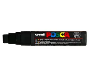 POSCA PC-17K čierna / Akrylový popisovač / Extra široký hrot 1,5 cm / Na vodnej báze