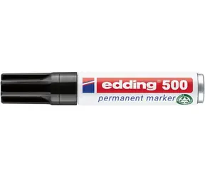 Edding 500 čierna / Popisovač permanentný / okrúhly hrot