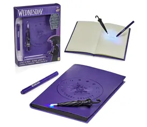 Wow Stuff Zápisník Wednesday s UV lampou / Zápisník / UV lampa / oficiálna merchandise