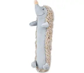 TRIXIE Plyšový ježko stojaci dlhý 37 cm / Hračka pre psa / šedá / pre stredné až obrie psy