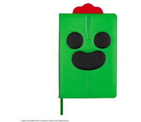 CINEREPLICAS Obal na blok Brawl Stars Spike zelená / Tvrdý / A5 / záložka