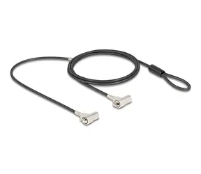 NaviLock Dual Kensington+Nano / Bezpečnostný káblový zámok pre notebook / 1,8 m / 2 kľúče