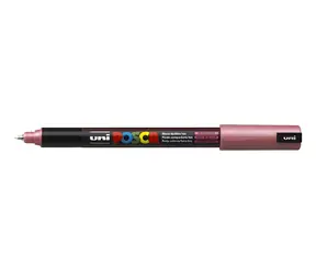 POSCA PC-1MR metalická červená / Popisovač / Akrylový / Okrúhly hrot 0,7 mm / Rýchloschnúci