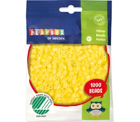 PLAYBOX Zažehľovacie korálky žlté / 1000 ks