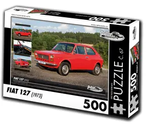 RETRO-AUTA Puzzle č. 67 Fiat 127 (1973) / 500 dielikov / 48 × 36 cm