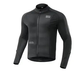 Rockbros Jesenná/zimná cyklistická bunda čierna, veľkosť L / Cyklistická bunda / Dlhý rukáv